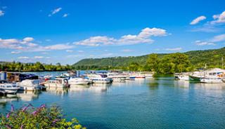 Le port fluvial des Roches de Condrieu