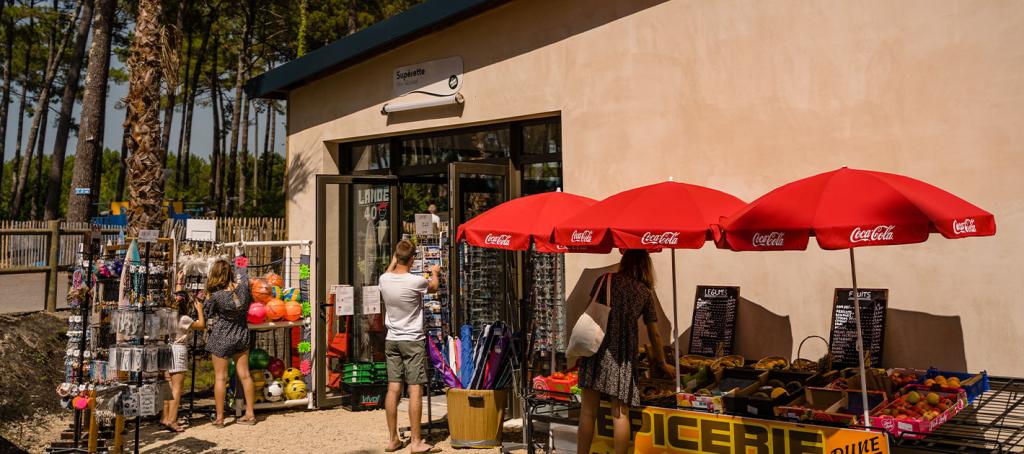 L'épicerie au camping Les Dunes de Contis