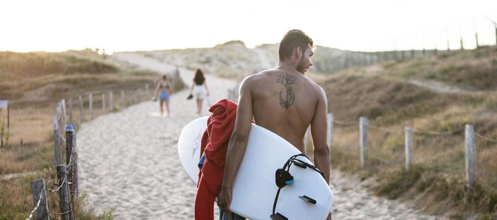 Le surf au camping La Pointe