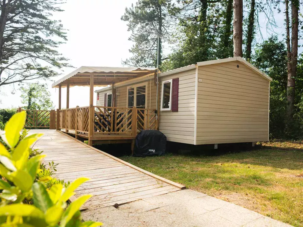 Les magnifiques mobilhomes du camping Siblu Villages Bois de Bayadène 1