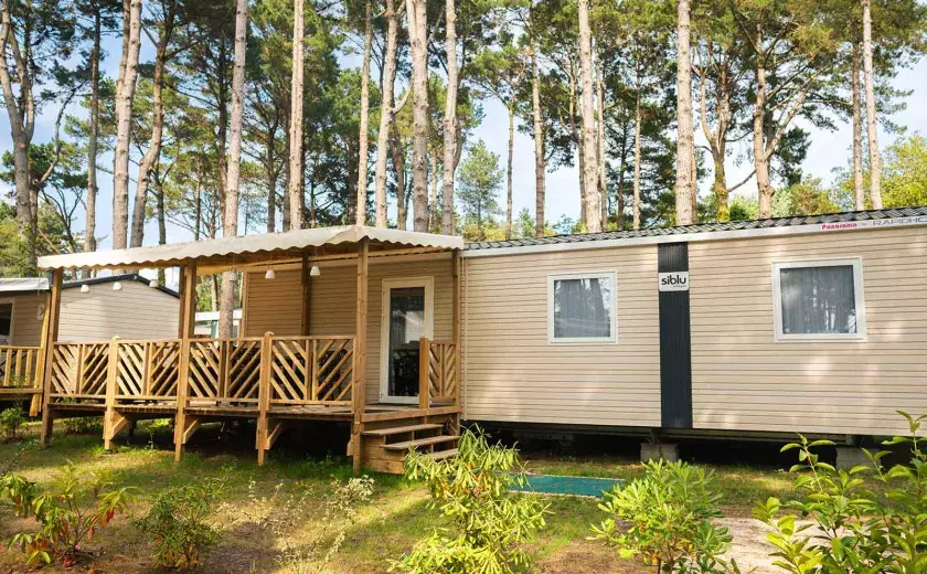 Les magnifiques mobilhomes du camping Siblu Villages Bois de Bayadène 2